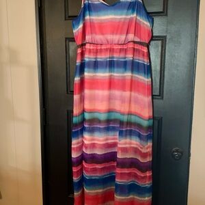 Lane Bryant Multicolor Striped Dress